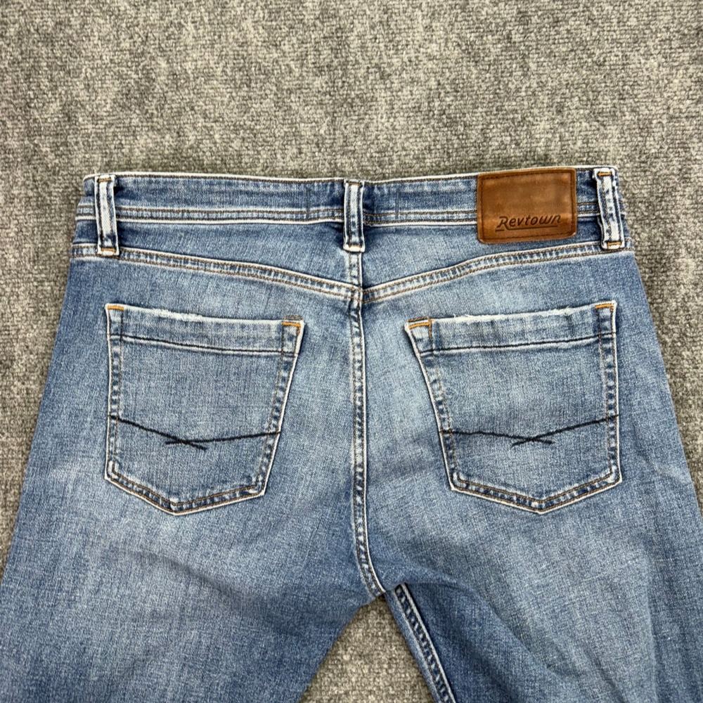 Revtown Jeans Men 32x30 (Fit 33x28) Tapered Selvedge Decade Denim Cotton Linen - Picture 5 of 15